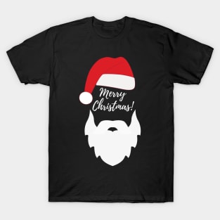 Funny Santa Beard Costume - White Fake Beard Christmas - Santa Claus Beard Costume - Merry Christmas Everyone Santa T-Shirt